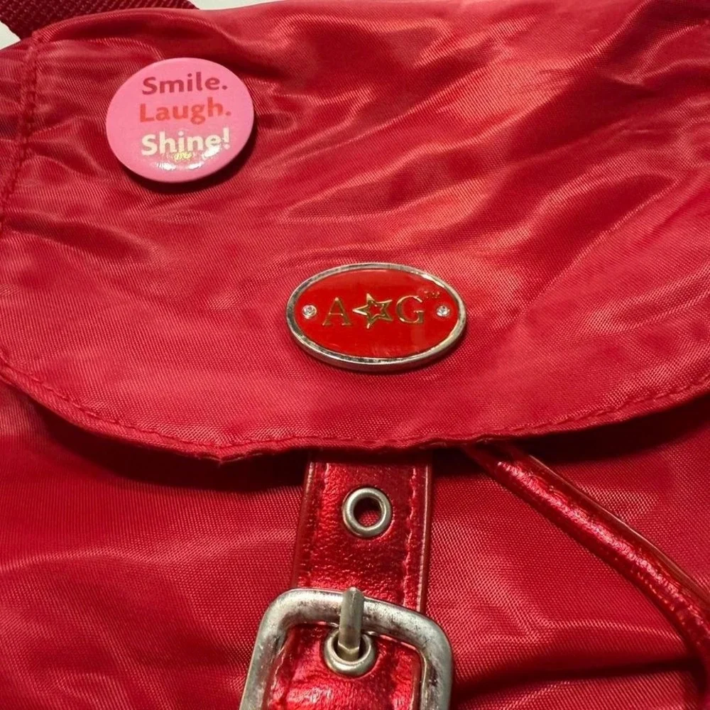 American Girl Doll Red‎ Nylon Backpack Purse – Vintage Accessory